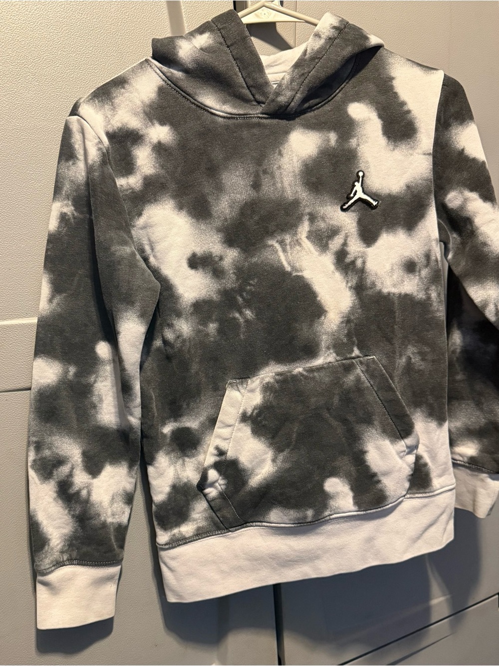 Jordan Black & White Tie-Dye Pullover Hoodie